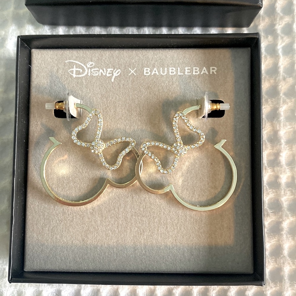 Never worn baublebar x Disney earrings